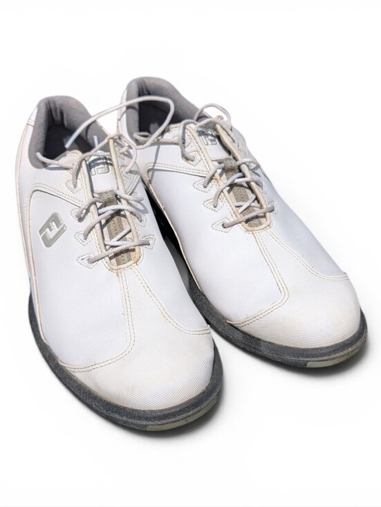 FootJoy Other - FootJoy Sport LT Men’s White Lace-Up Golf Shoes with Black Soles Size 11.5M
